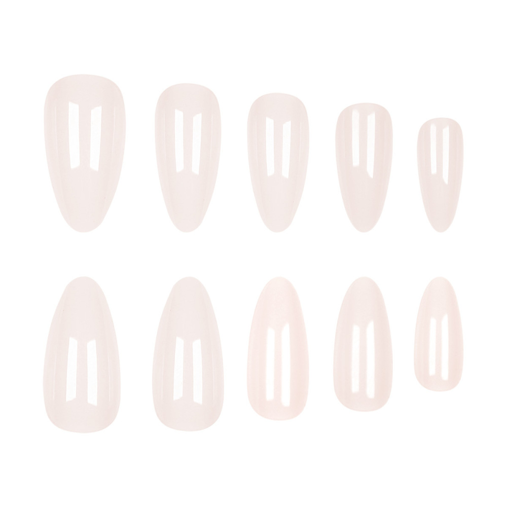 简约 ins风奶白色穿戴甲片穿戴式美甲甲片跨境假指甲批发 nails