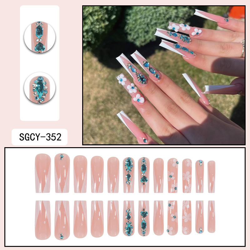 Long-style Western-style artificial nails