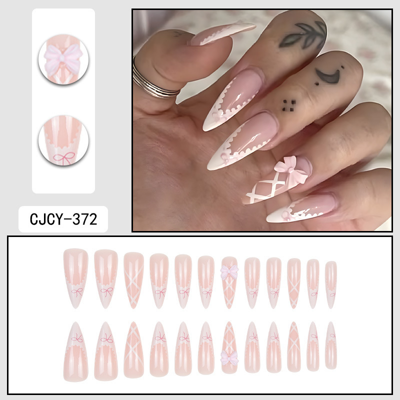 Long-style Western-style artificial nails