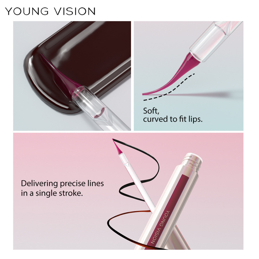 YOUNG VISION 尖头撕拉唇线笔 剥离式唇线 勾勒唇妆chi妆哑光唇线