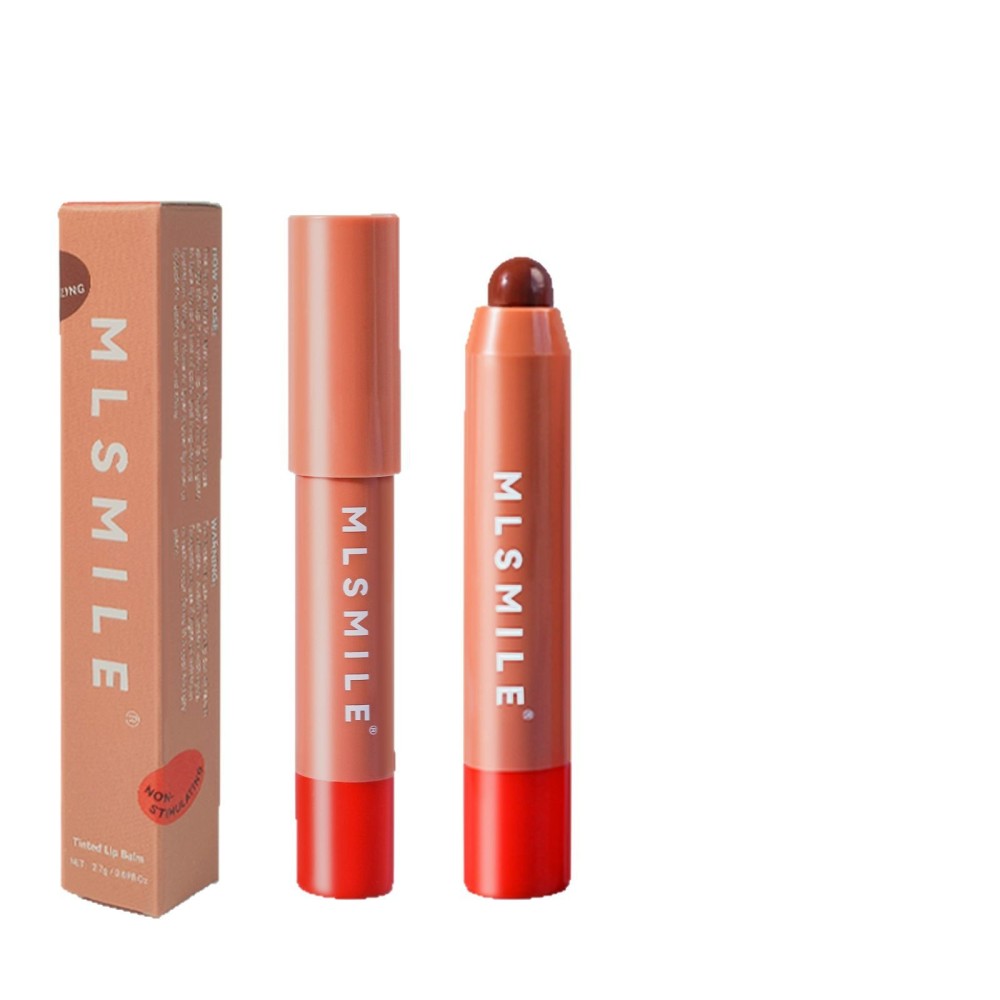 MLSMILE  有色保湿唇膏唇颊两用六色润唇膏 口红笔