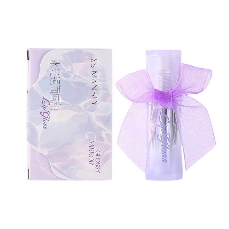 MANSLY水光镜面唇釉清透质地不易卡纹持妆显嫩显白平价唇釉学生女