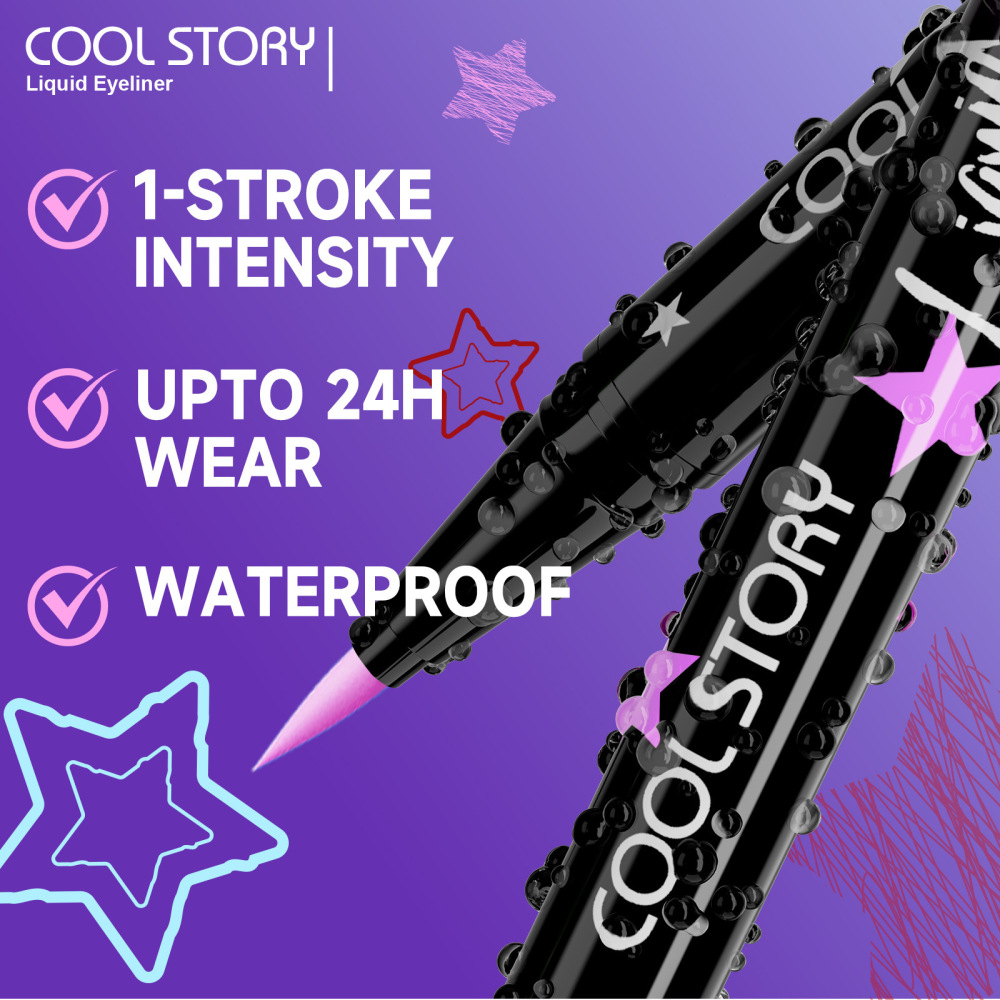 coolstory单色炫酷彩色眼线笔哑光彩绘脸彩hiphop街头元素彩妆笔