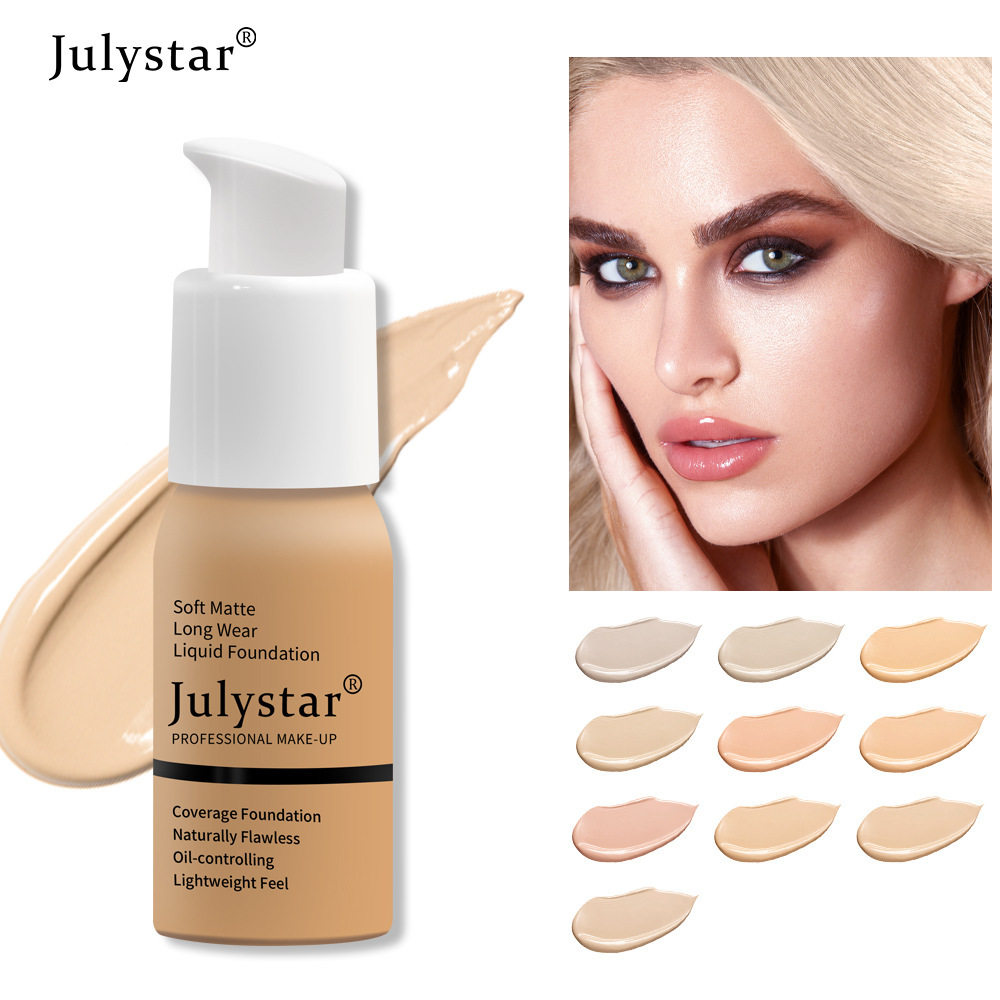 Julystar 不易脱妆粉底粉底膏粉底霜foundation