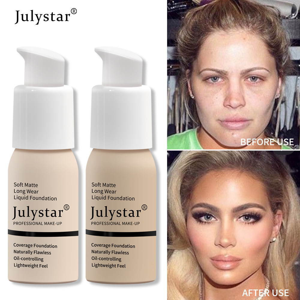 Julystar 不易脱妆粉底粉底膏粉底霜foundation