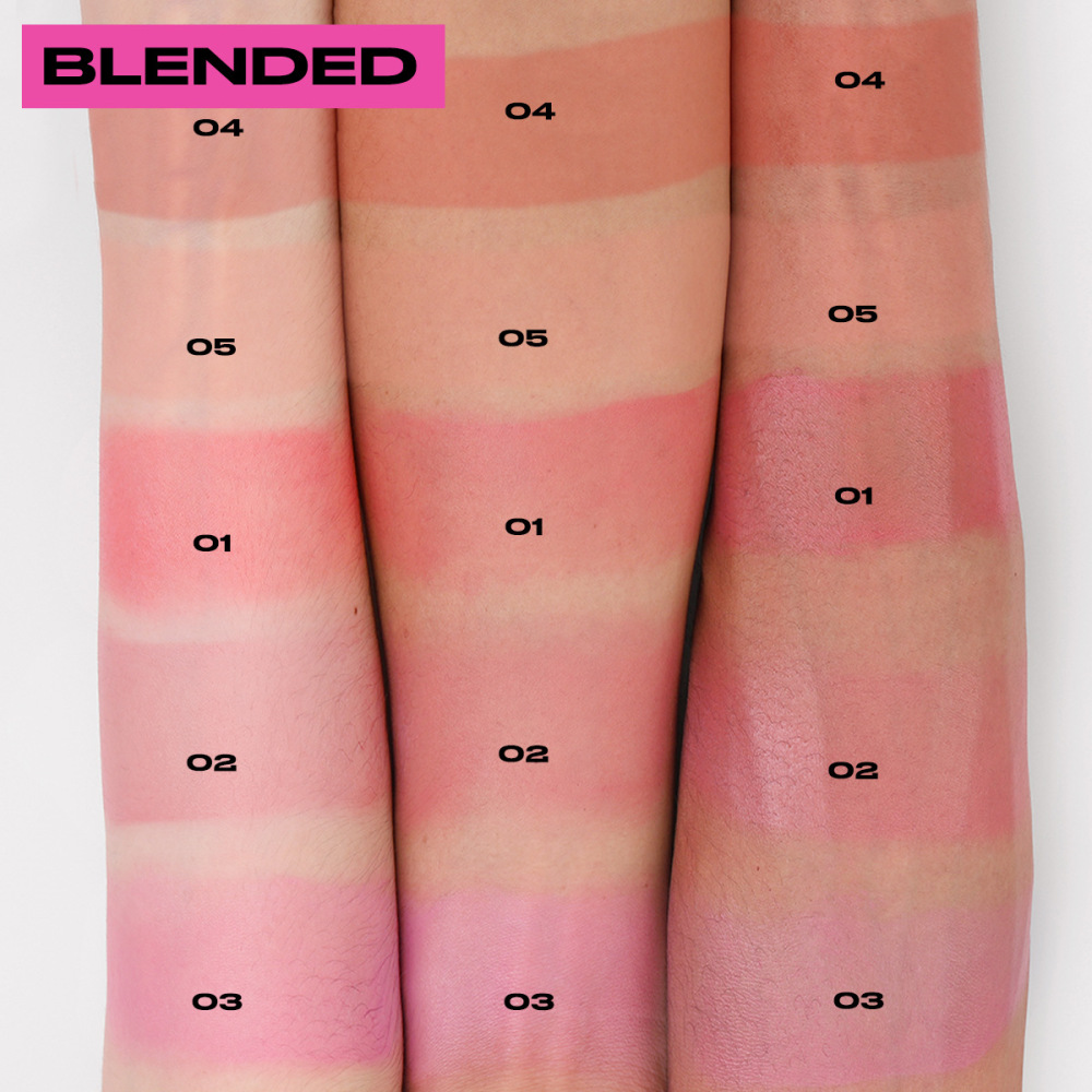 YOUNG VISION 5色哑光液体腮红丝滑自然胭脂眼影口红一体腮红液