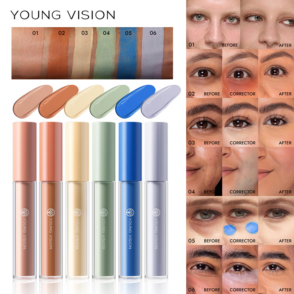 YOUNG VISION 彩色粉底液 concealer修容液脸部修饰6色可选化妆液