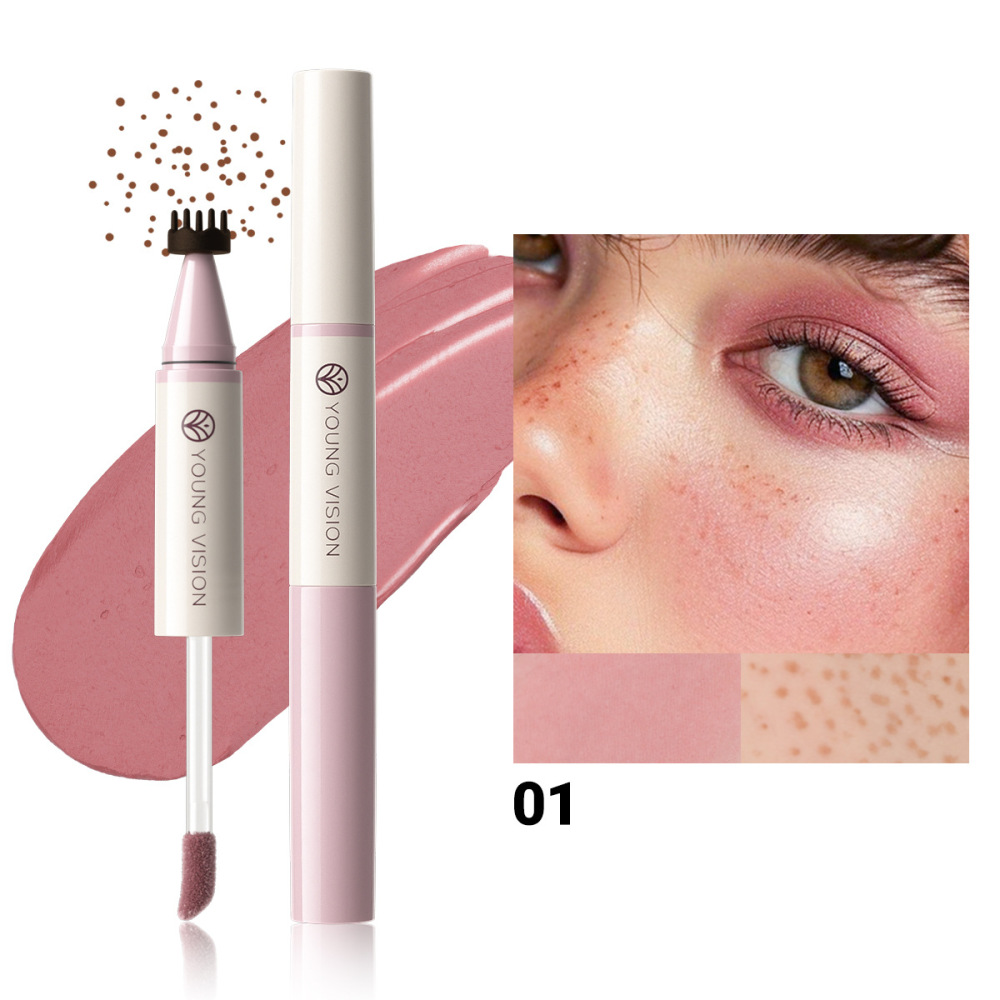 YOUNG VISION 4色双头腮红雀斑笔印章多用液笔自然显色修饰腮红液