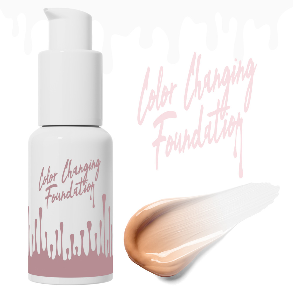 Hellokiss温变肤色粉底液清透服帖定妆Color changing foundation