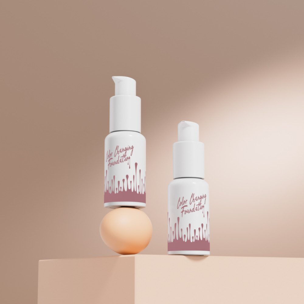 Hellokiss温变肤色粉底液清透服帖定妆Color changing foundation