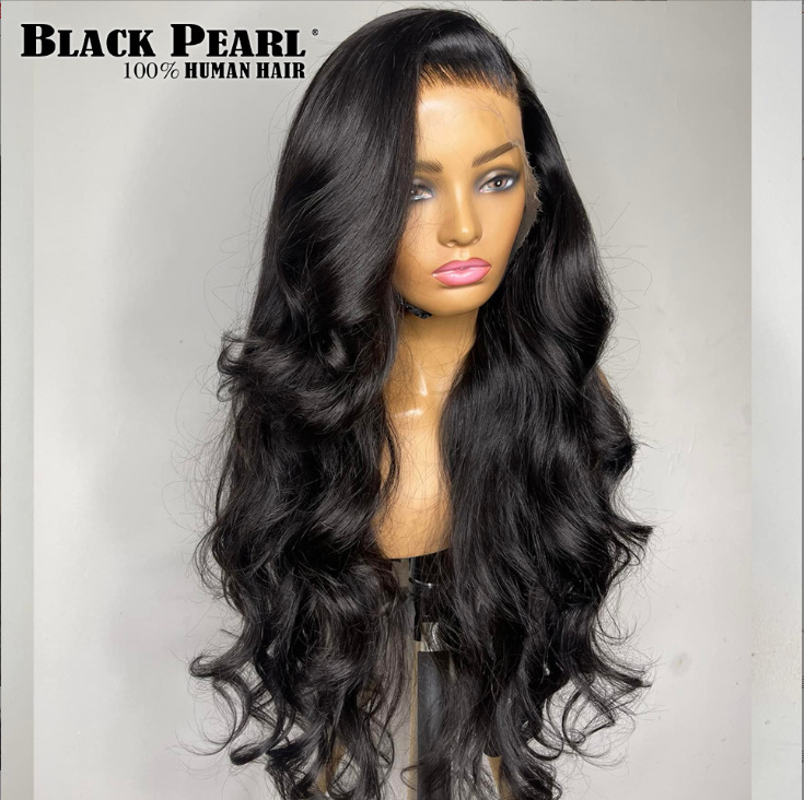 跨境热卖欧美外贸女士深棕色大波浪长卷发玫瑰网化纤发厂家现货