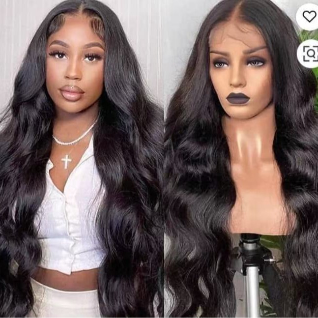 前蕾丝假发 女长发中分长卷发自然蓬松日常全头套Front lace wig