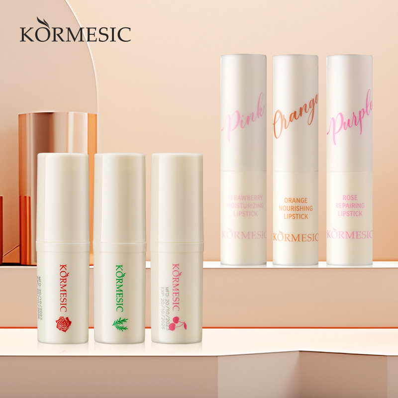 KORMESIC全英文唇膏唇油  lipstick轻盈不黏腻保湿唇部护理批发