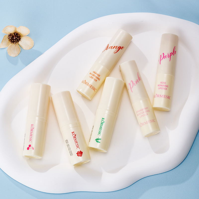 KORMESIC全英文唇膏唇油  lipstick轻盈不黏腻保湿唇部护理批发