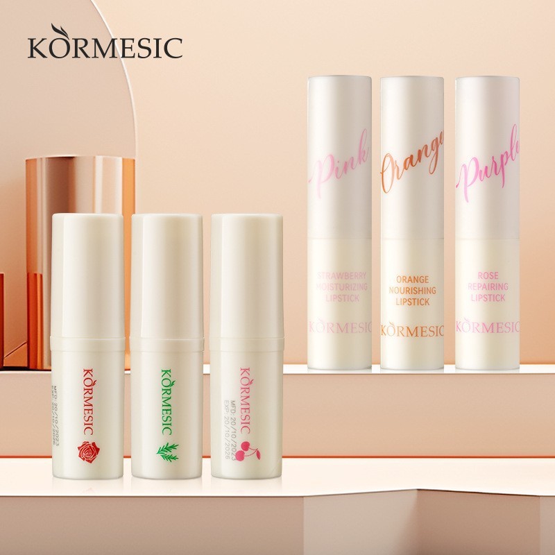 KORMESIC全英文唇膏唇油  lipstick轻盈不黏腻保湿唇部护理批发