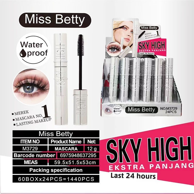 新品外贸跨境MissBetty浓密卷翘防水睫毛膏彩妆批发Mascara cream