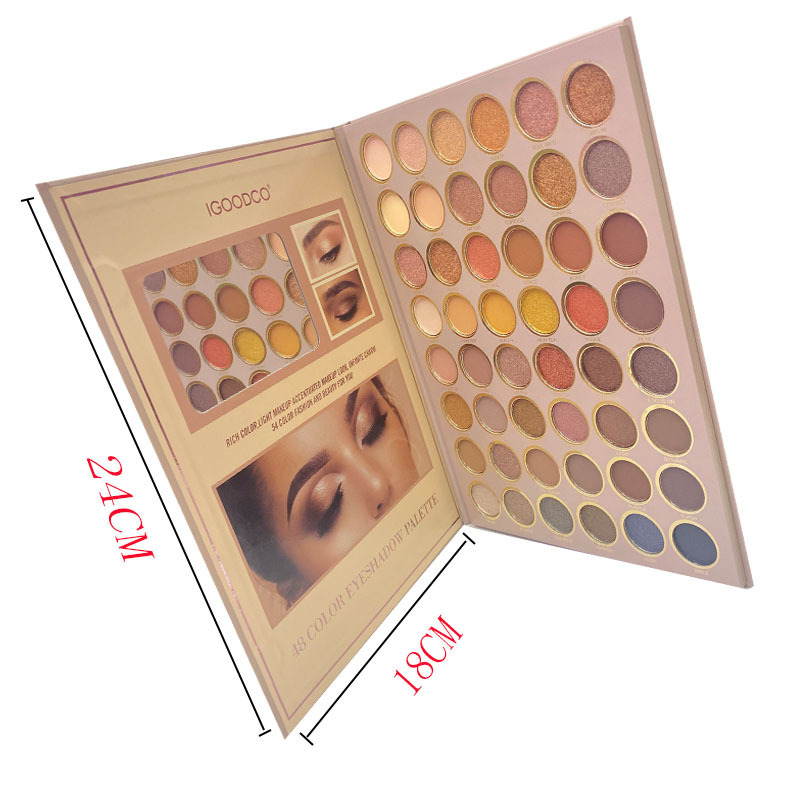 新款外贸跨境欧美封面女郎书本眼影多色哑光珠光眼影盘EYESHADOW