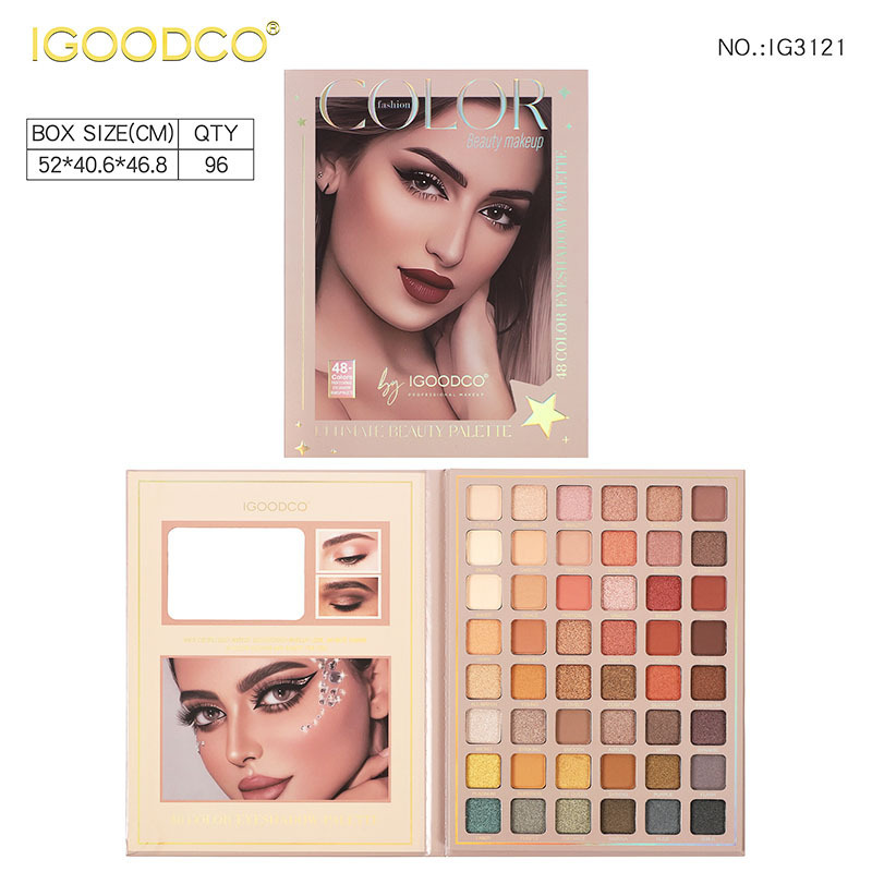 新款外贸跨境欧美封面女郎书本眼影多色哑光珠光眼影盘EYESHADOW