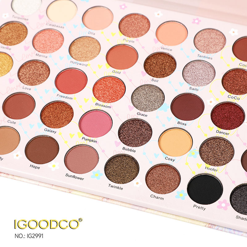 新品外贸跨境40色珠光哑光大地色眼影盘彩妆批发EYESHADOW