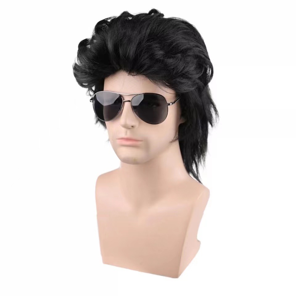假发 亚马逊新品假发 欧美男式朋克化纤头套 多色可选厂家批发wig