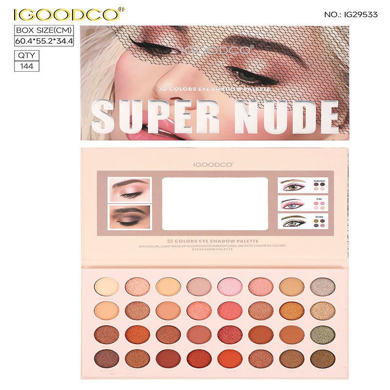 新品外贸跨境40色珠光哑光大地色眼影盘彩妆批发EYESHADOW