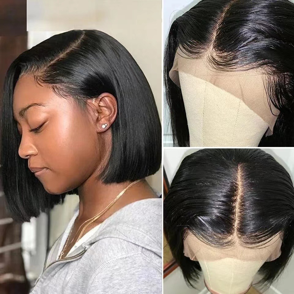 bob human hair wigs body wave 前蕾丝假发鲍勃假发短发波波头套