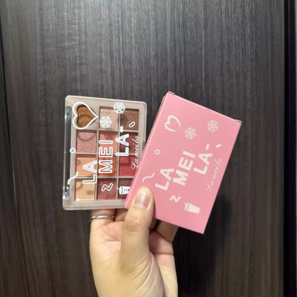 十二色珠光哑光大地色眼影盘彩妆珠光哑光大地色眼影简化版 批发