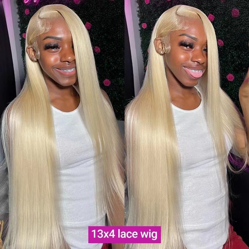 欧美613长直发4*4前蕾丝假发头套human hair Lace wig工厂现货