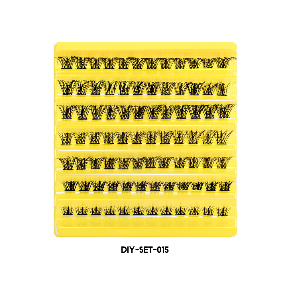 新款跨境假睫毛DIY分段式朵毛自然浓密混装睫毛自嫁接眼睫毛批发