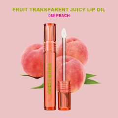 06#Peach-flavored transparent lip oil
