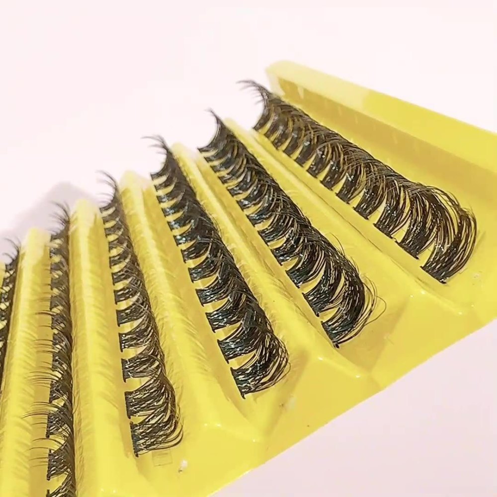 新款跨境假睫毛DIY分段式朵毛自然浓密混装睫毛自嫁接眼睫毛批发