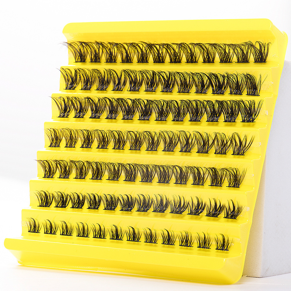 新款跨境假睫毛DIY分段式朵毛自然浓密混装睫毛自嫁接眼睫毛批发