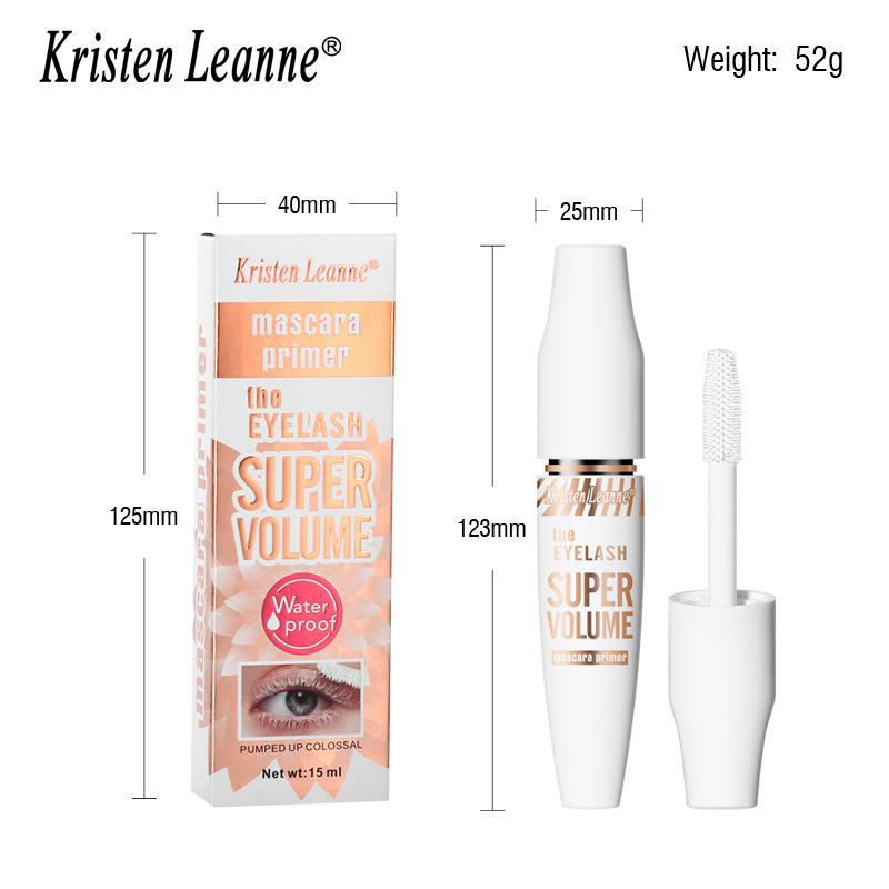 Mascara Primer跨境亚马逊白色打底浓密卷翘定型不晕染防水睫毛膏