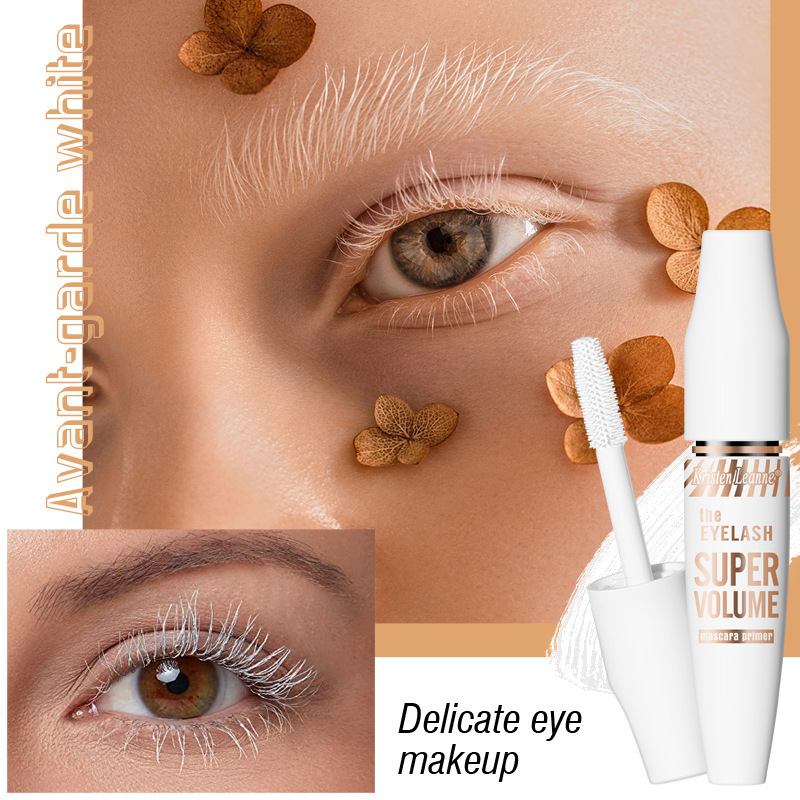 Mascara Primer跨境亚马逊白色打底浓密卷翘定型不晕染防水睫毛膏