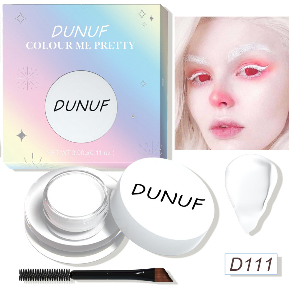 彩妆跨境DUNUF 12脸彩眼影持久眼线哑光彩绘染眉膏通用万圣节
