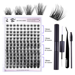 DIY-SET-219+ Black Double-Ended Glue + Tweezers + Single-Ended Brush