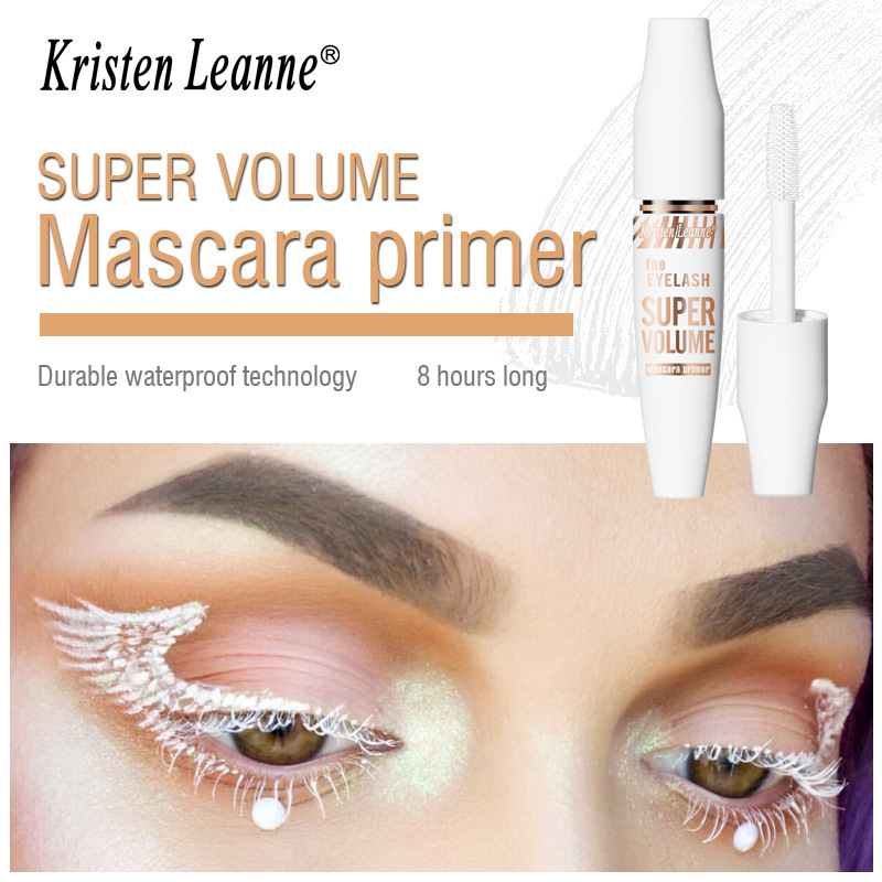 Mascara Primer跨境亚马逊白色打底浓密卷翘定型不晕染防水睫毛膏