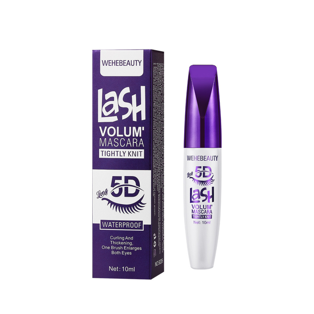 跨境彩色wehebeauty5D立体睫毛膏打底持久不晕染纤长持久卷翘定型