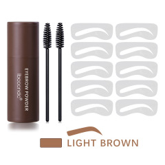1# Light Brown (1 eyebrow pencil + 10 eyebrow stencils + 2 brushes)