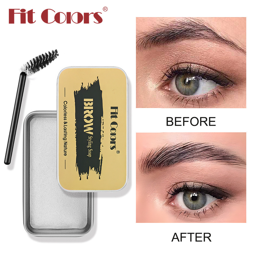 Fit Colors野生眉毛定型膏外贸爆款无色眉毛皂跨境款eyebrow soap