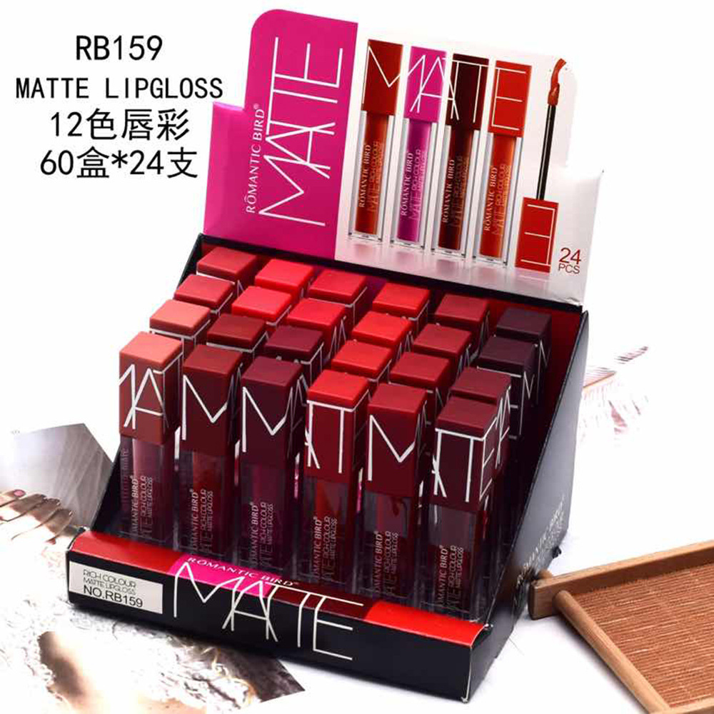 只出口集合【ROMANTIC BIRD】红色系唇彩 12色混装LIPGLOSS