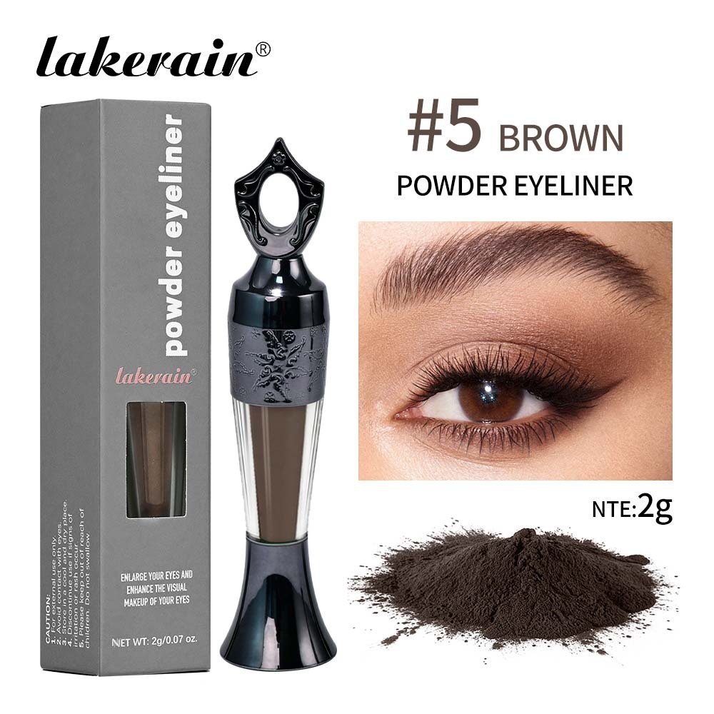 跨境彩妆lakerain沙伊德眼线粉彩色粉末眼线黑色绿色粉Eye Powder