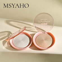 彩妆外贸MSYAHO 烤粉偏光高光粉定妆修容粉饼 修饰轮廓立体鼻影粉