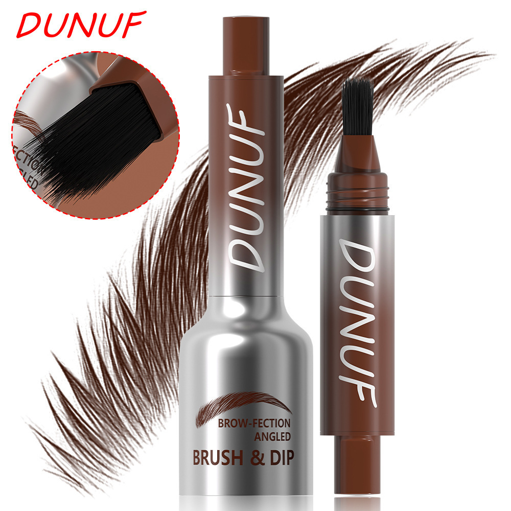 DUNUF 按压气垫染眉膏自然立体持久发际线水汗不易晕野生眉粉跨境
