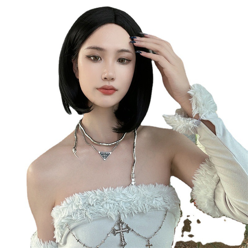 跨境外贸欧美娃娃假发女士波波头现货cosplay时尚学生头套速卖通