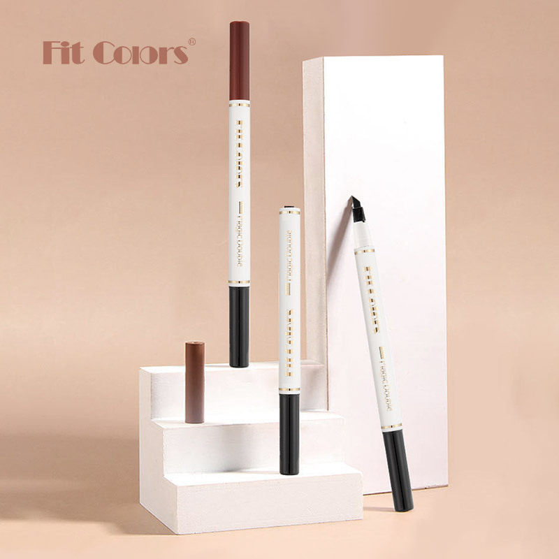 彩妆跨境Fit Colors双头水眉笔 欧美持妆不易晕染砍刀眉笔眼线