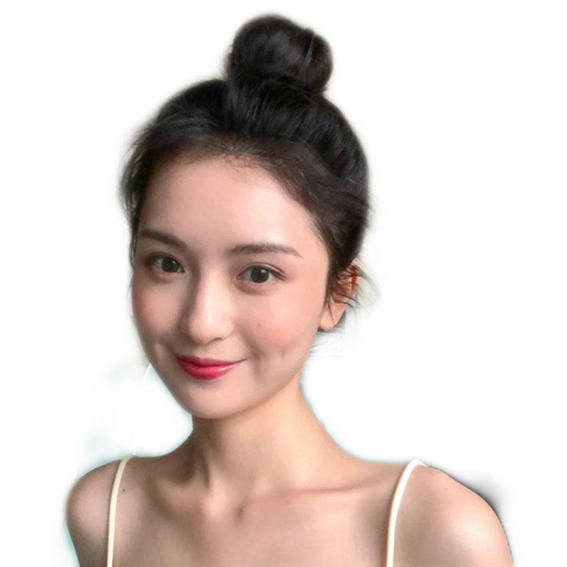 丸子头发圈盘发好物假发女头花苞头蓬松懒人自然假发包半发饰发圈