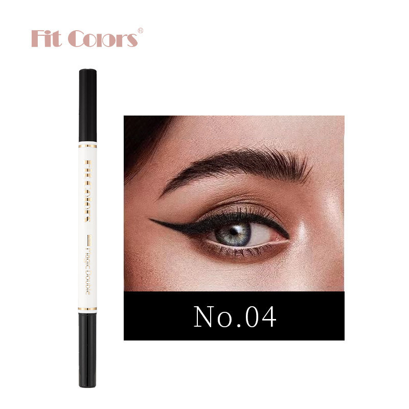 彩妆跨境Fit Colors双头水眉笔 欧美持妆不易晕染砍刀眉笔眼线