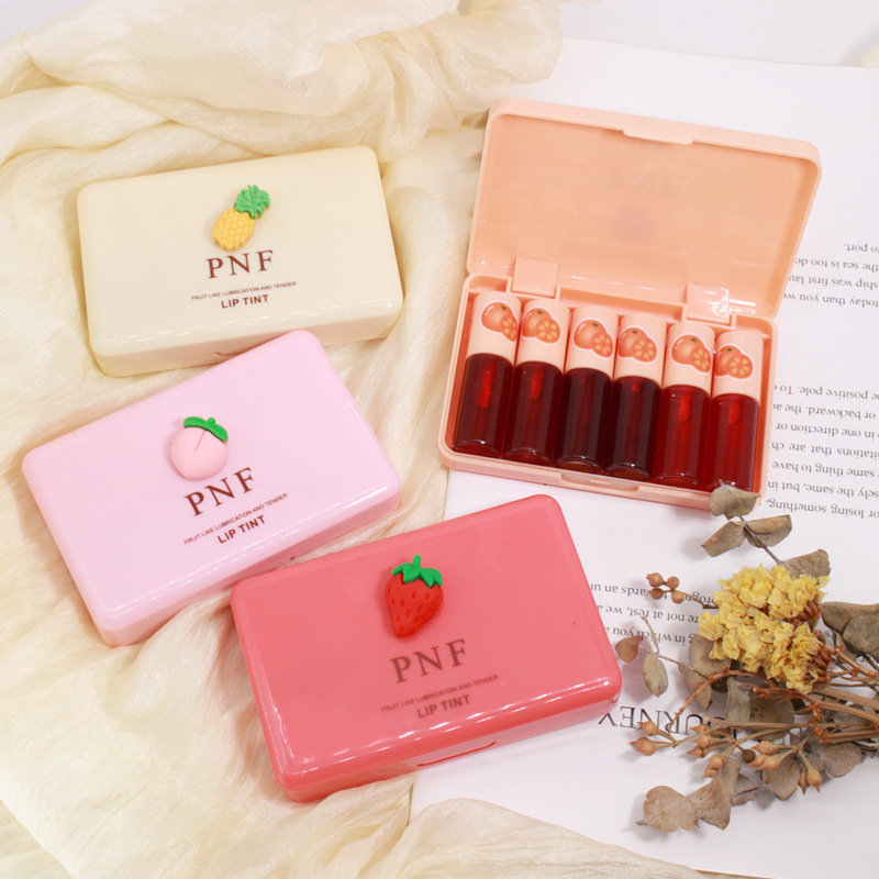 彩妆跨境PNF佩妮芬口红水套盒6支液体口红唇釉唇彩唇蜜电商专供