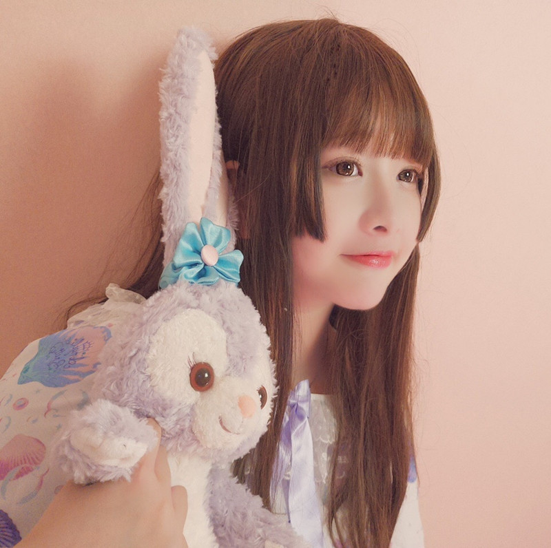 二次元假发女cosplay动漫化纤头套女公主切齐刘海长直发厂家现货